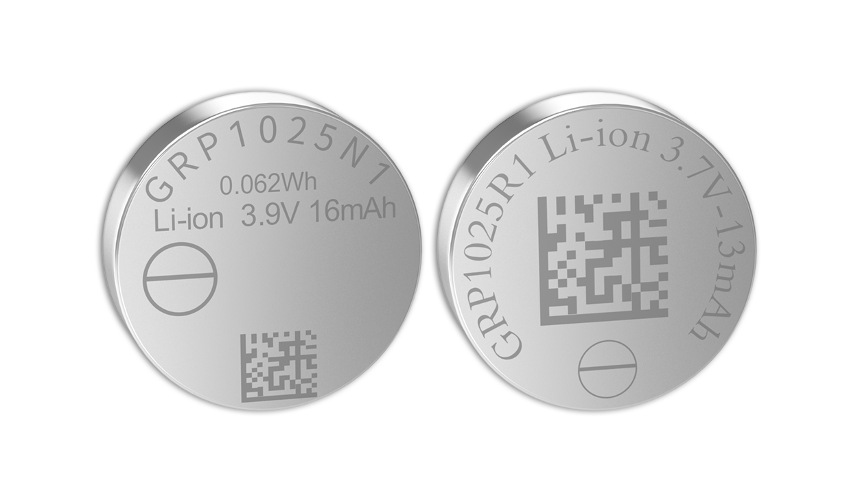 GRP1025 可充電鋰離子紐扣電池組